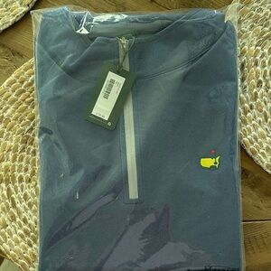 Masters Peter Millar Blue Half-Zip Pullover